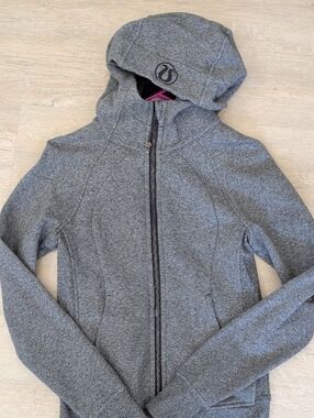 Lululemon Gray Scuba Zipped hoodie